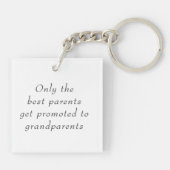 Neue Baby-Ankündigung für Oma-Ultrasound-Geschenk Schlüsselanhänger (Rückseite)