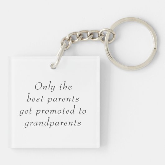 Neue Baby-Ankündigung für Oma-Ultrasound-Geschenk Schlüsselanhänger (Rückseite)