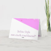 Neue Baby Anreisekarte Ankündigung (Rückseite)