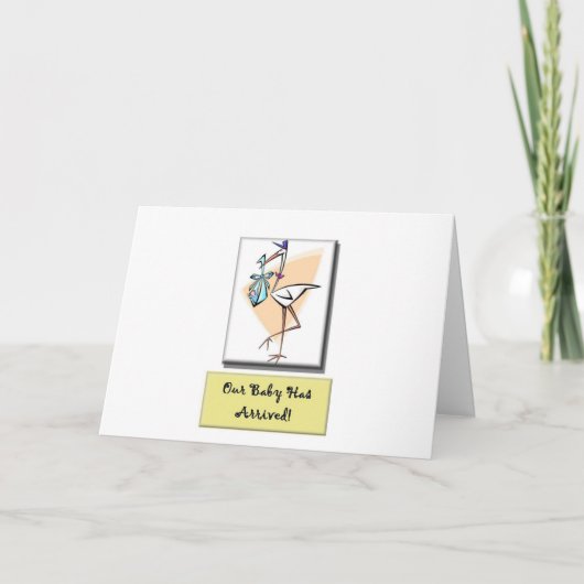 Neue Baby Anreisekarte Ankündigung (Vorderseite)