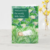 Neue Baby-Begrüßungskarte Karte (Gelbe Blume)