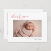 Neue Baby Birningskarte mit Foto Postkarte (Vorne/Hinten)