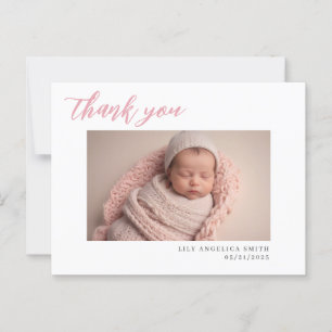 Neue Baby Birningskarte mit Foto Postkarte