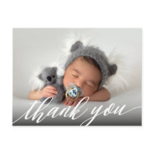 Neue Baby Birth Ankündigung Danke Postcard