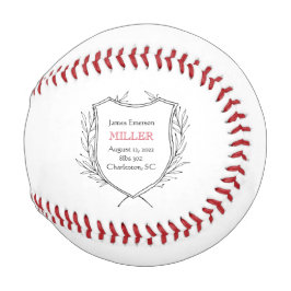 Neue Baby Birth Ankündigung NAME Sport Vater Spaß Baseball