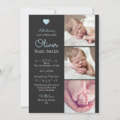 Neue Baby Boy Ankündigung/Dankeschön Karte A5 (Vorderseite)