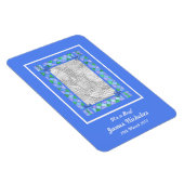 Neue Baby Boy Ankündigung Flexible Magnet (Rechte Seite)