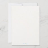 Neue Baby Boy Announccard Ankündigung (Rückseite)