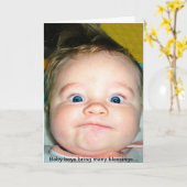 Neue Baby Boy Card Karte (Gelbe Blume)