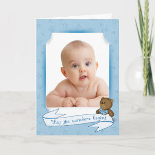 Neue Baby Boy Foto Frame Ankündigung