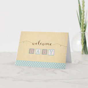 Neue Baby Boy Gratulations Card Karte