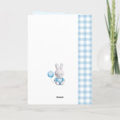 Neue Baby Boy Grußkarte Karte (Rückseite)