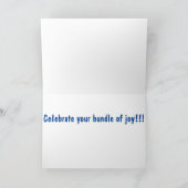 Neue Baby Boy Karte (Innenseite)