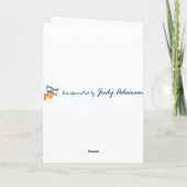 Neue Baby Boy Welcome Card Karte (Rückseite)