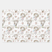 Neue Baby-Dusche Mama und Baby Geschenkpapier Set (Vorderseite 3)