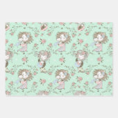 Neue Baby-Dusche Mama und Baby Geschenkpapier Set (Vorderseite)