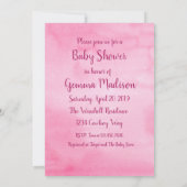 Neue Baby Duwer Girl Fairy Tale Tiere Einladung (Rückseite)