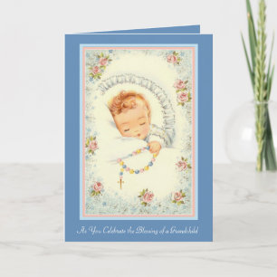 Neue Baby-Enkelkind religiöse Großeltern Karte