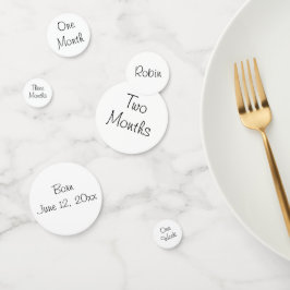 Neue Baby Foto Captions Baby Duschtisch Confetti Konfetti