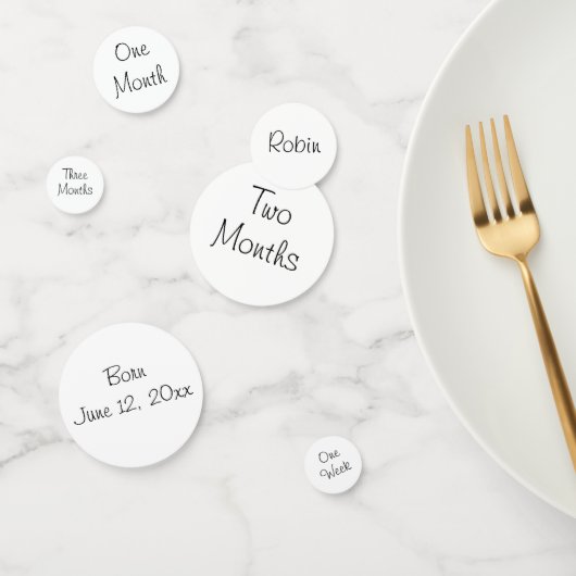 Neue Baby Foto Captions Baby Duschtisch Confetti Konfetti (Gruppe)