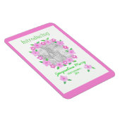 Neue Baby Girl Ankündigung Flexible Magnet (Rechte Seite)