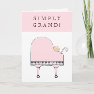 Neue Baby Girl Glückwunschs Card Karte