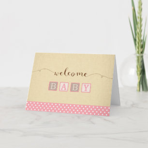Neue Baby Girl Gratulations Card Karte