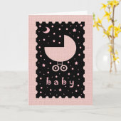 Neue Baby Girl Gratulations Card Karte (Gelbe Blume)