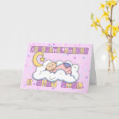 Neue Baby Girl Herzlichen Glückwunsch Karte (Gelbe Blume)