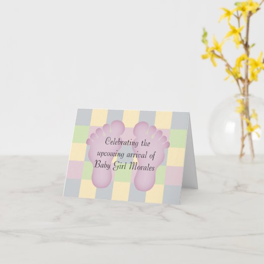 Neue Baby Girl Herzlichen Glückwunsch Karte (Gelbe Blume)