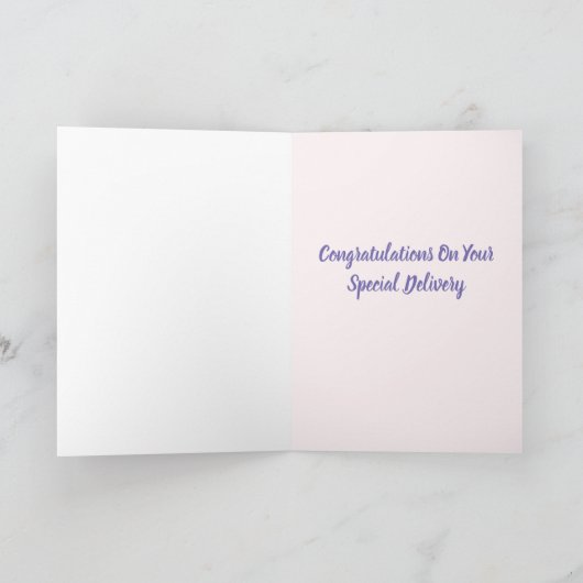 Neue Baby-Glückwunsch-Karte Karte (Innenseite)