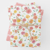 Neue Baby Glückwünsche Blume Geschenkpapier Set (Beispiel)