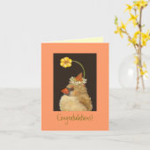 neue Baby Gratulationskarte Karte (Gelbe Blume)