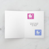 Neue Baby-Gratulationskarte Karte (Innenseite)