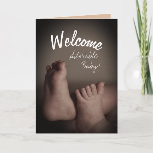 Neue Baby-Grußkarte hinzufügen Karte (Vorderseite)