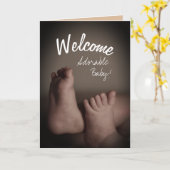 Neue Baby-Grußkarte hinzufügen Karte (Gelbe Blume)