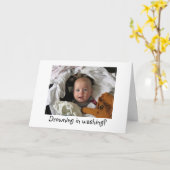 Neue Baby Pledge Card Karte (Gelbe Blume)