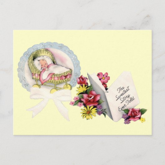 Neue Baby-Postkarte Ankündigungspostkarte (Vorderseite)