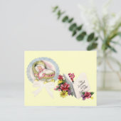 Neue Baby-Postkarte Ankündigungspostkarte (Stehend Vorderseite)