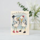 Neue Baby-Postkarte Ankündigungspostkarte (Stehend Vorderseite)