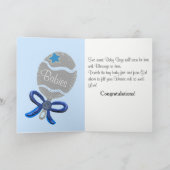 Neue Baby Twin Boys Foto Card Karte (Innenseite)