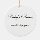 Neue Baby-Verzierungs-kundenspezifische Keramikornament (Hinten)