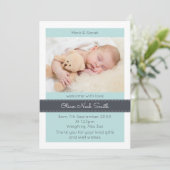 Neue Babyankündigung/Dankeschön-Karte Ankündigung (Stehend Vorderseite)