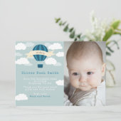 Neue Babyankündigung/Dankeschön-Karte Ankündigung (Stehend Vorderseite)
