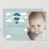 Neue Babyankündigung/Dankeschön-Karte Ankündigung (Vorne/Hinten)