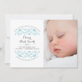 Neue Babyankündigung/Dankeschön-Karte Dankeskarte (Vorderseite)