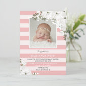 Neue Babyankündigung/Dankeschön-Karte Dankeskarte (Stehend Vorderseite)