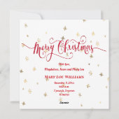 neue Babyankündigung Frohe Weihnachten (Rückseite)