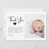 Neue Babyankündigungskarte | Geburtsankündigung Ankündigung (Rückseite)