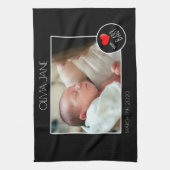 Neue Babyfotografie-Rahmen - Benutzerdefiniertes F Geschirrtuch (Vertikal)